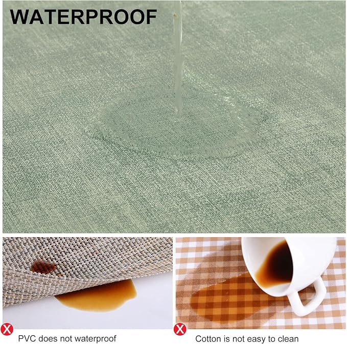 Faux Leather Heat Resistant Placemats 4 Packs, Waterproof Wipeable Dining PU - Image 4