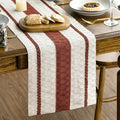 Artoid Mode Caramel Rustic Woven Table Runner 12x72 Inch | Holiday Farmhouse by ArtoidMode