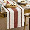 Artoid Mode Caramel Rustic Woven Table Runner 12x36 Inch | Holiday Farmhouse by ArtoidMode