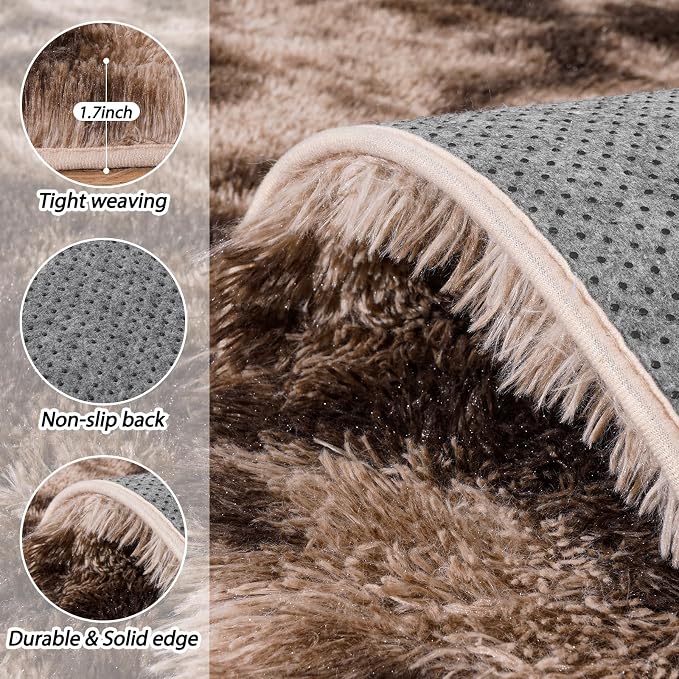 Area Rugs 9x12 for Living Room, Ultra Soft Fluffy Rugs for Bedroom, Non-Slip - Image 5