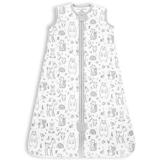 Mama Cheetah Baby Sleep Sack 2.5 TOG, Winter Baby Sleeping Bag with 2-Way Zipper, Organic Cotton Swaddle Transition Wearable Blanket for Boy Girl Infant Toddler, 0-6 Months
