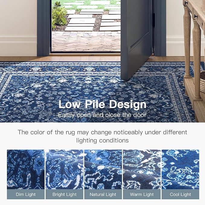 Lofus 9x12 Area Rugs for Living Room, Machine Washable Non-Slip Area Rug - Image 9