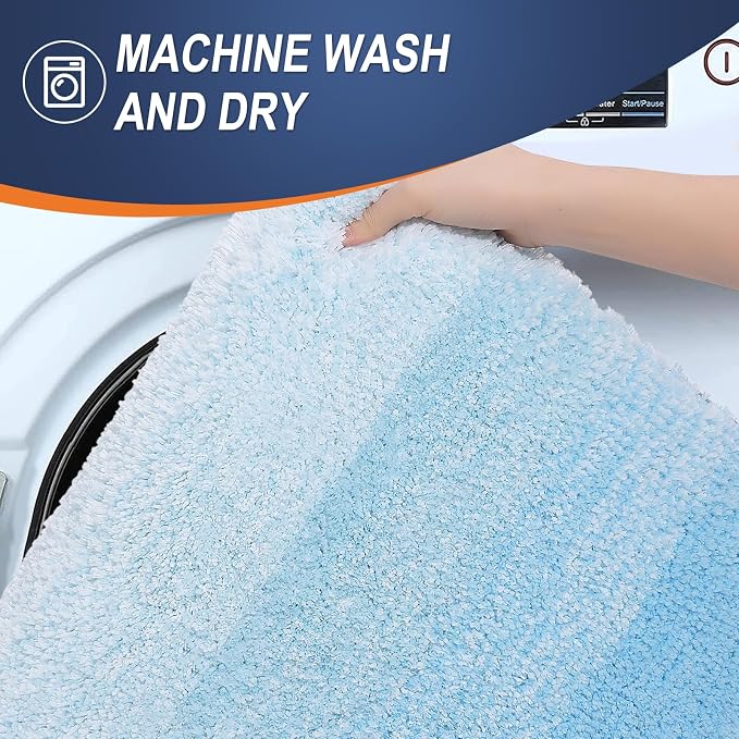 OLANLY Large Bathroom Rugs Mat 54x24, Extra Soft Absorbent Microfiber Bath Rugs - Image 6