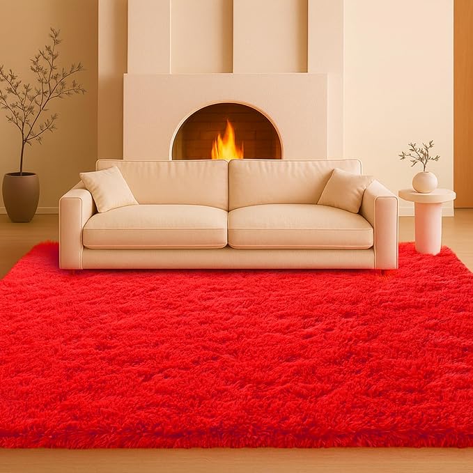 8x10 Area Rugs Living Room, Large Plush Fluffy Bedroom Carpet, Non-Slip - Image 9