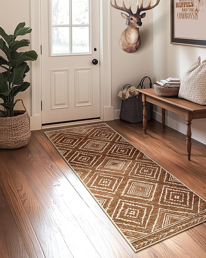 BESTSWEETIE Area Rug 2x5 Rug Machine Washable Non-Slip Low Pile Print Pattern - Image 7
