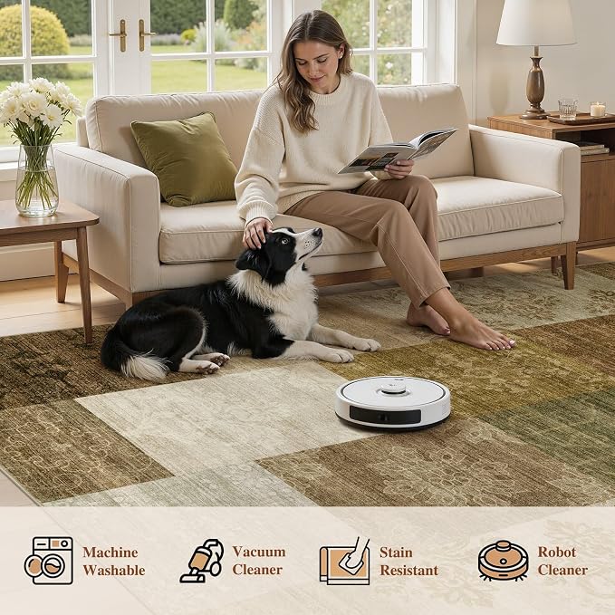 UERMEI 8x10 Area Rug for Living Room - Image 5