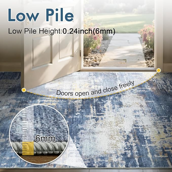 6x9 Ft Large Area Rugs for Living Room, Soft Non-Slip Washable Rugs Modern - Image 8