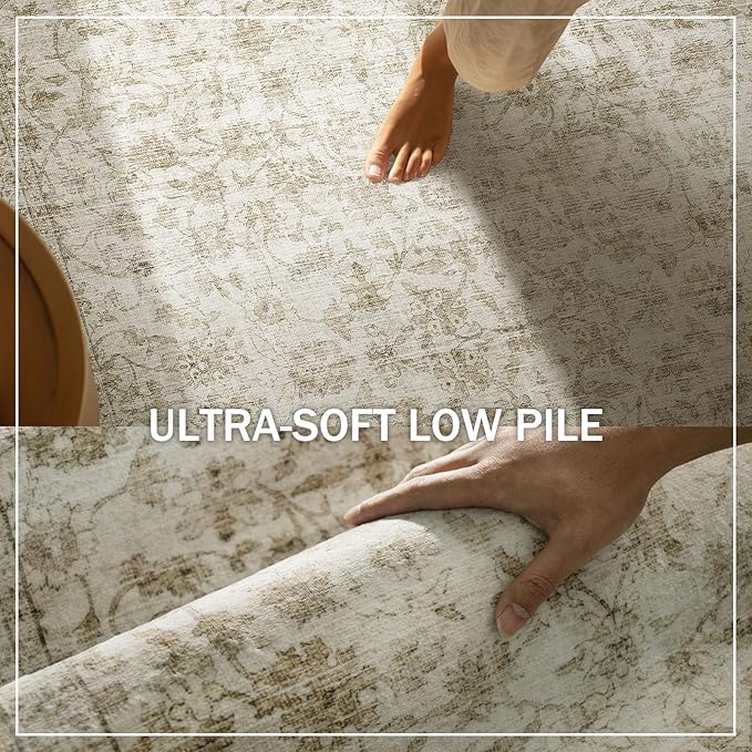 Washable Kitchen Rug Runners for Hallways: 2'6"x8' Bedroom Runner Rug Non Slip - Image 5