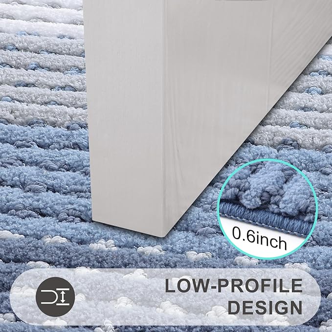 Kitinjoy Indoor Outdoor Door Mat, 59x20 Non-Slip Absorbent Dirt Trapper - Image 4