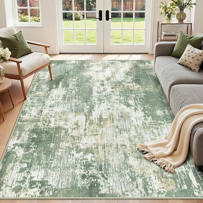 RELEANY Washable Area Rugs 2'x3' Non-Slip Modern Abstract Soft - Image 9