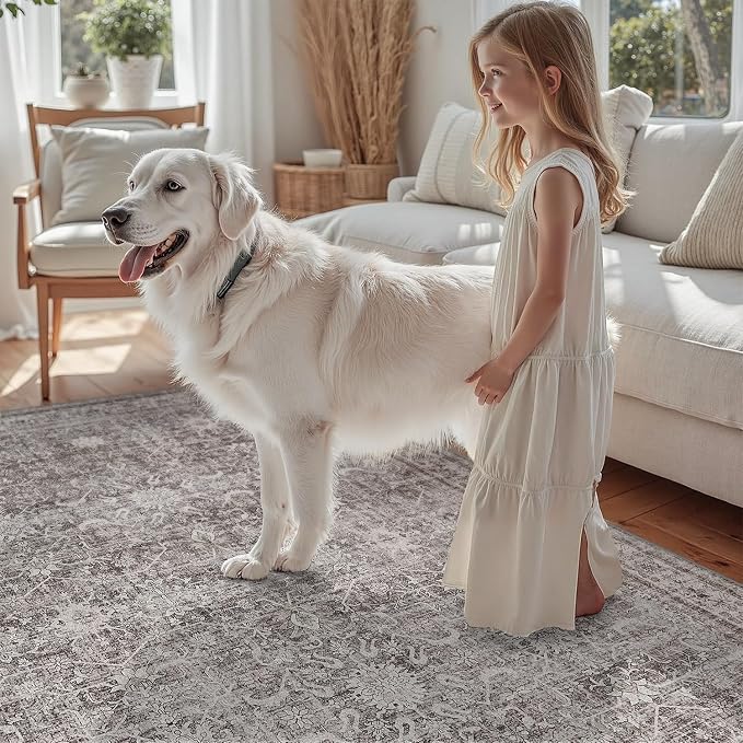 DCX Gray 8x10 Rug, Kid & Pet Friendly - Image 5