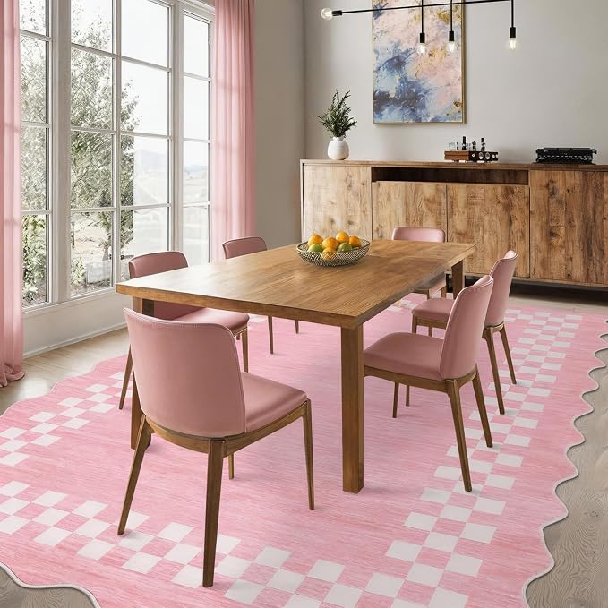GarveeHome 4x6 Area Rug Small Washable Living Room Rug Scalloped Rug - Image 8