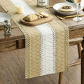 Artoid Mode Burlap Brown Farmhouse Woven Table Runner 12x120 Inch | Seasonal by ArtoidMode