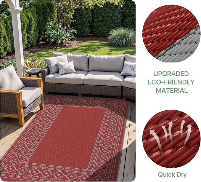 GENIMO Outdoor Rug Waterproof 8'x10' - Image 7
