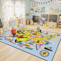 Educational USA Map Area Rug 5x7, Playroom Bedroom Classroom Rug by Unknown