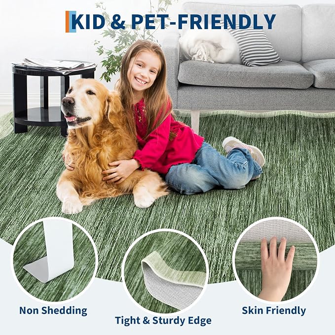 GarveeHome Scalloped Washable Rugs 8x10 Area Rugs - Image 8