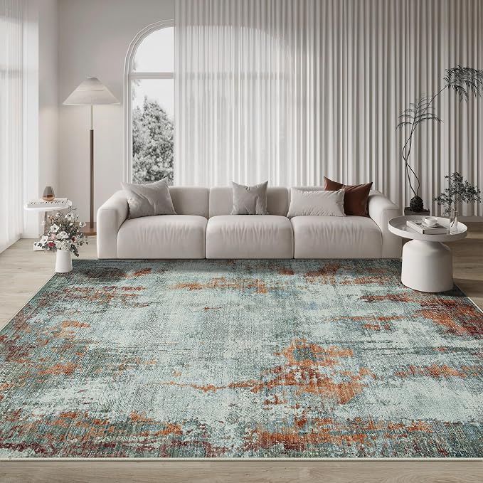 9x12 Area Rugs for Living Room Rug Washable: Modern Large Rug for Dining Room - Image 9