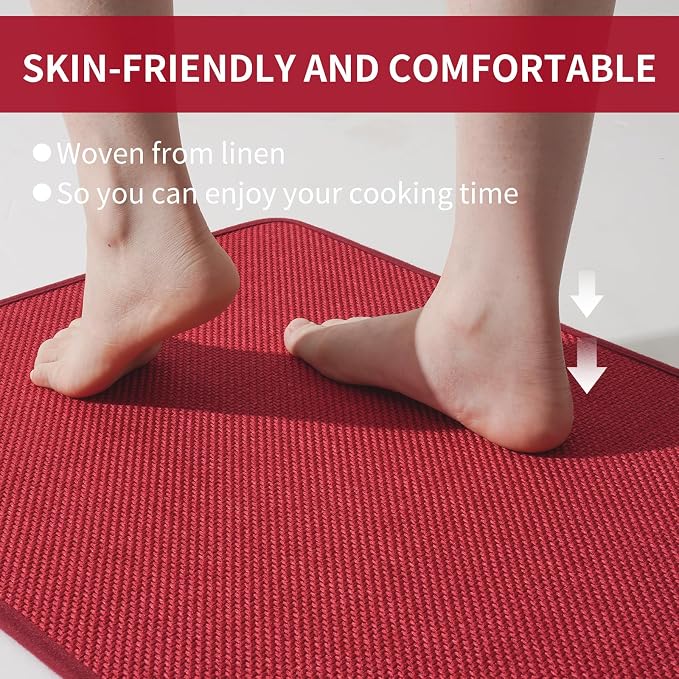 YDKGL Kitchen Rugs and Mats Non Skid Washable Set of 2 PCS, Absorbent Runner - Image 6