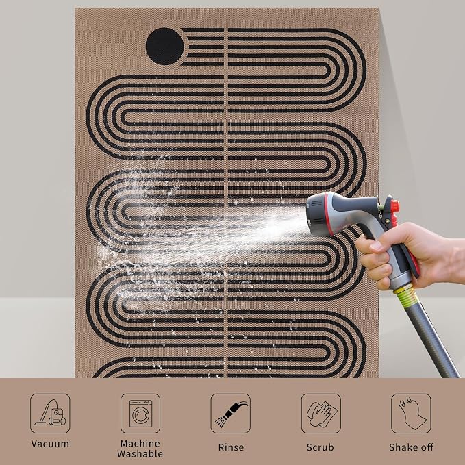 Tangsoo Easy Jute 4x6 Washable Area Rug - Image 4