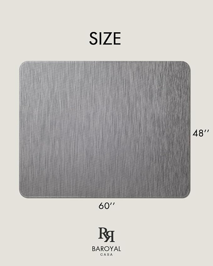 Baroyal Office Chair Mat for Hardwood Floor Under Desk Computer Rolling Chair - Image 6