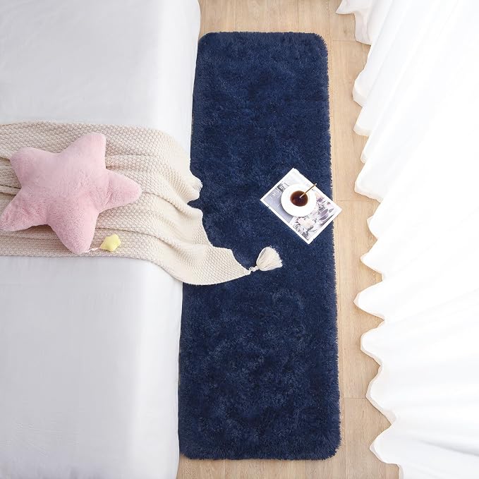 Chicrug Soft Runner Rugs for Bedroom Living Room Plush Fluffy Rug 2x7 Feet - Image 5