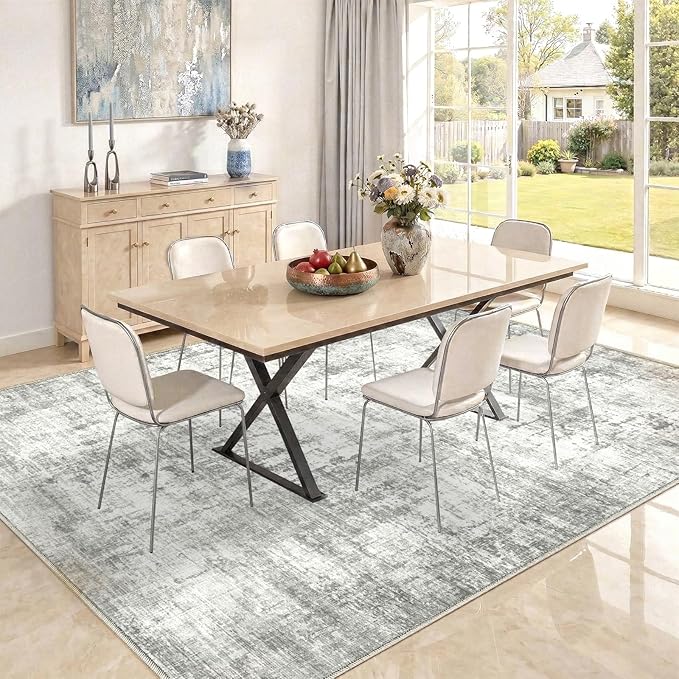 8x10 Area Rugs Washable Living Room Rug-No Slip Soft Carpets Modern Abstract - Image 6