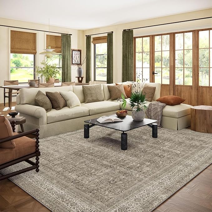 palohom 10x14 Area Rug Washable Rugs: Living Room Rug Stain Resistant Non Slip by palohom