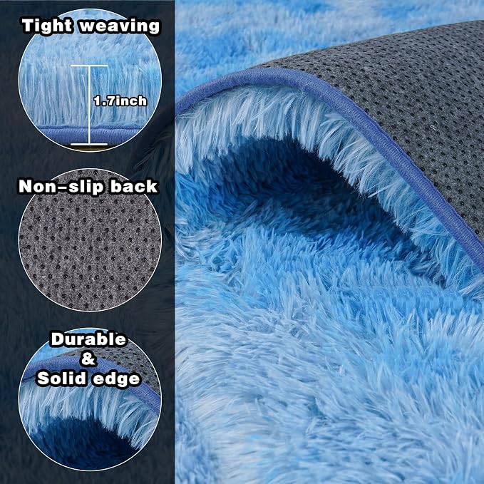 8x10 Area Rugs for Living Room, Ultra Soft Fluffy Large Shaggy Rug Carpet for - Image 5