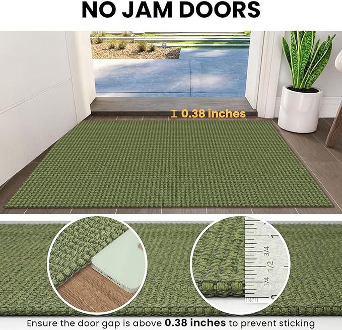 IOHOUZE Washable Runner Rug 2x12 Non Slip Rubber Backed Extra Long Hallway - Image 3