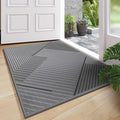 Front Door Mat 24''x35'', Non Slip Absorbent Dirt Resist Washable Low-Profile by QiCaiJia