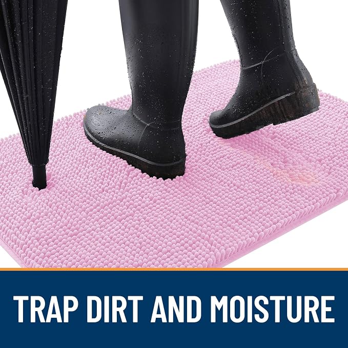 OLANLY Dog Door Mat for Muddy Paws 40x32, Absorbs Moisture and Dirt, Absorbent - Image 2