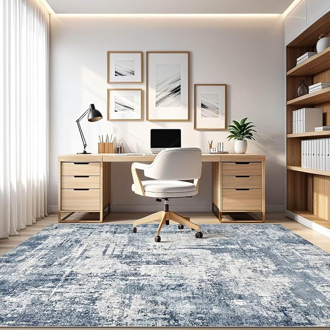 12x15 Area Rug Living Room: Washable Large Abstract Soft Rug Stain Resistant - Image 8