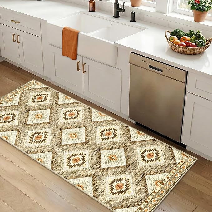 BESTSWEETIE Area Rug 2x5 Rug Machine Washable Non-Slip Low Pile Print Pattern by BESTSWEETIE