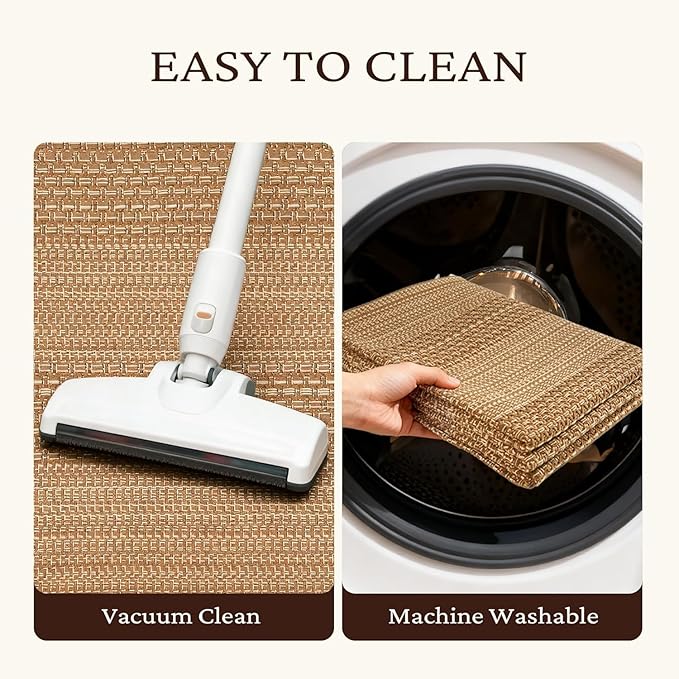MatEssenz 20"x59" Kitchen Mats for Floor, Machine Washable Mats, Woven Kitchen - Image 5