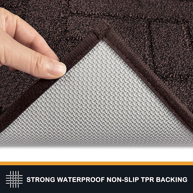 PURRUGS Dirt Trapping Door Mat 20" x 31.5", Non-Slip Machine Washable Entry Rug - Image 4