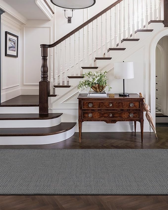 Color&Geometry Door Mat 2'4"x12' Runner Rug - Image 2