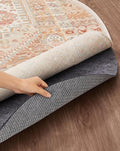 Veken 6 Ft Round Non Slip Cushioned Rug Pad Gripper, Felt and Silicone Backing by Veken