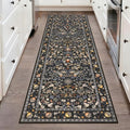 HEBE Washable Hallway Runner Rug 2'x 6' Non Slip Kitchen Rugs Runner, Low Pile by HEBE