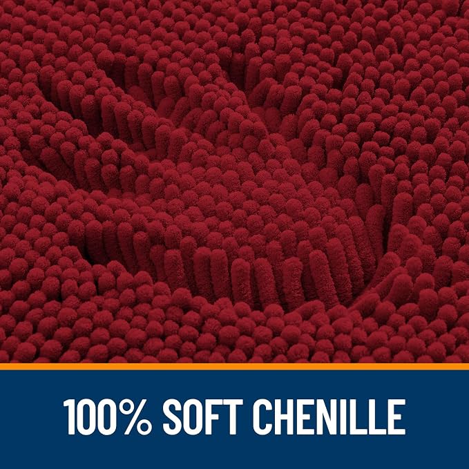 OLANLY Large Bathroom Rugs 47x32, Extra Soft Absorbent Chenille Bath Rugs - Image 3