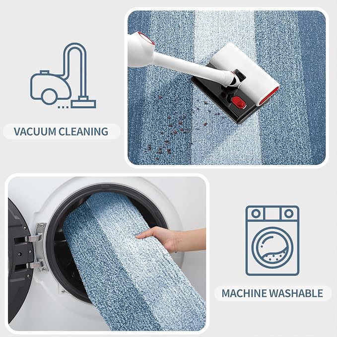 Kitinjoy Indoor Outdoor Door Mat, 54x24 Non-Slip Absorbent Dirt Trapper - Image 5