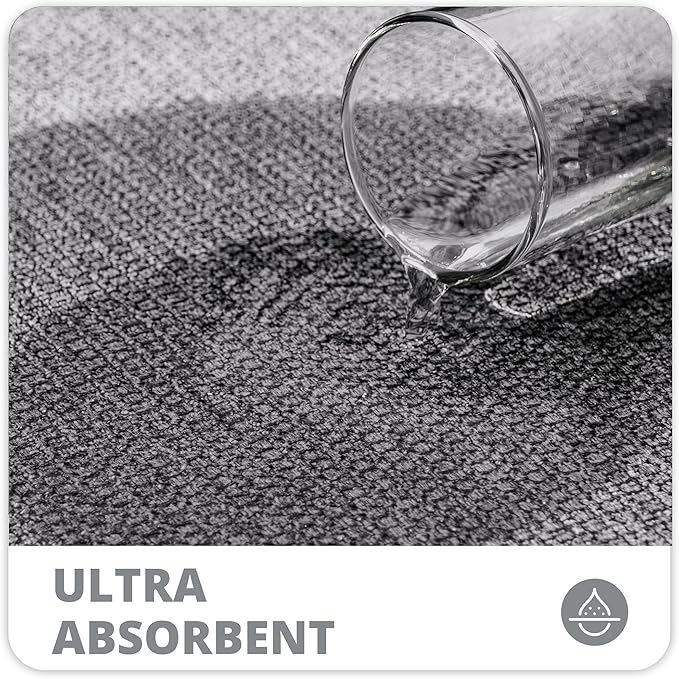 Bosap Bathroom Rugs Set 2 Pieces, Thin Bathroom Mats, Toilet Rugs, Quick Dry - Image 3