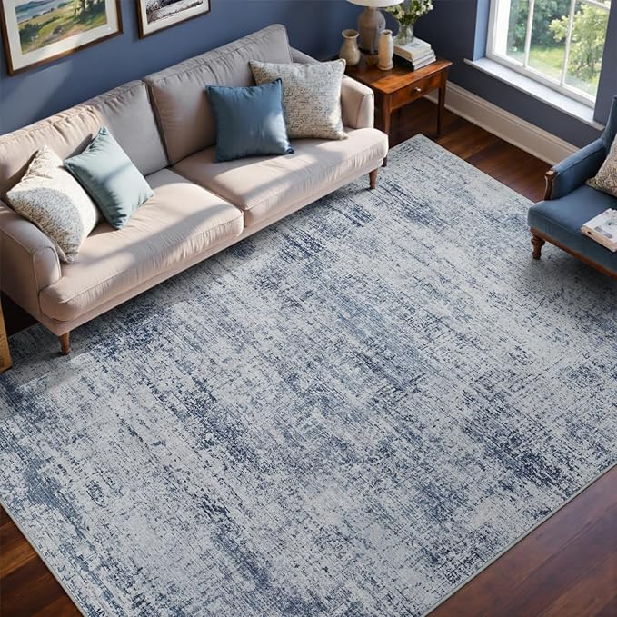 4x6 Ft Area Rugs for Living Room, Soft Non-Slip Washable Rugs Modern Abstract - Image 2