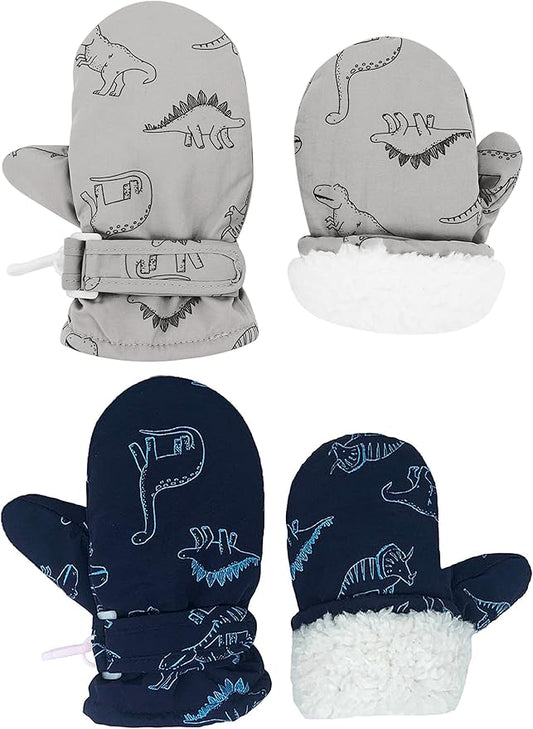 Toddler Gloves Kids Mittens Winter Warm Lined Fleece Gloves Waterproof Snow Baby Mitten for Boys Girls