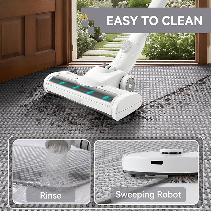 Front Door Mat 31''x47'', Absorbent Dirt Resist Washable Non Slip Low-Profile - Image 4