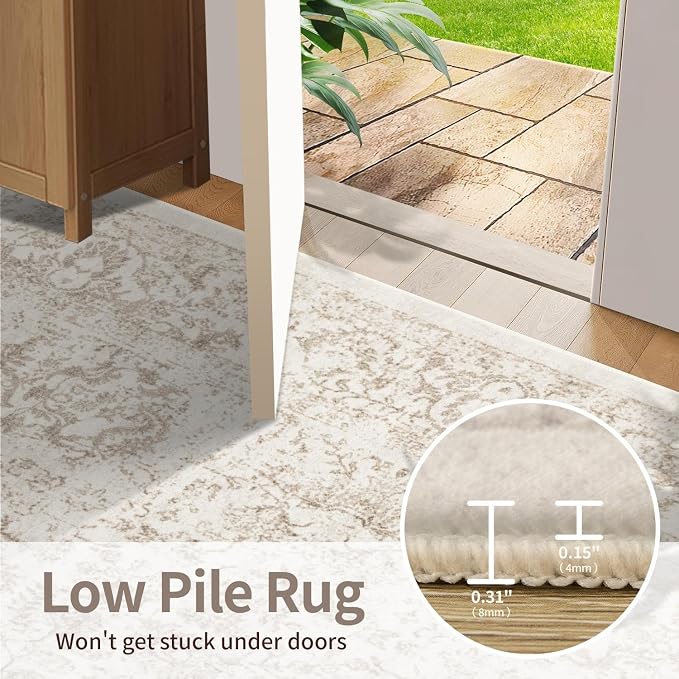 Rugxara Washable Area Rug for Living Room, Bedroom Kitchen - Image 6