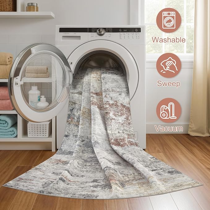 DMOYEST 10x12 Area Rug for Living Room, Washable & Non Slip Large Indoor Carpet - Image 6