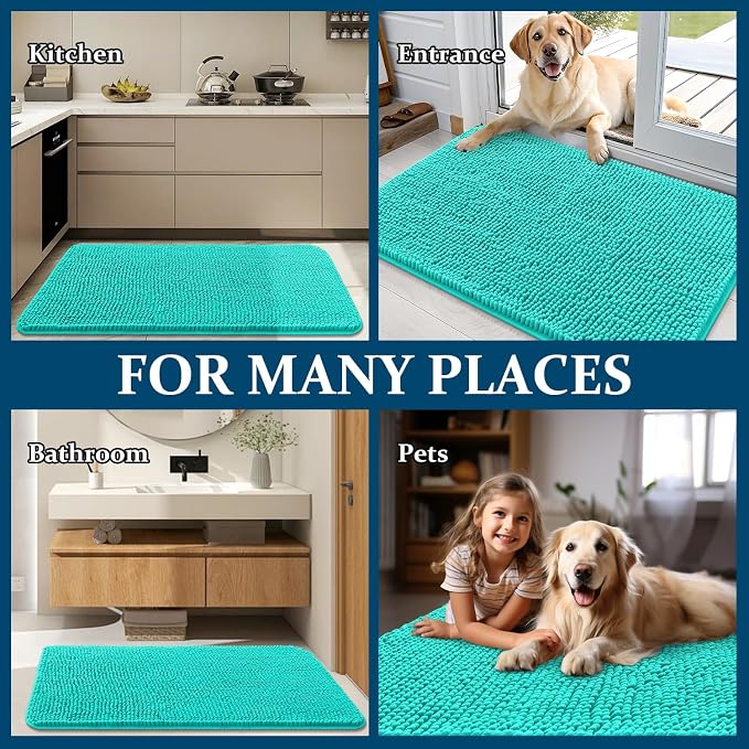 OLANLY Dog Door Mat for Muddy Paws 48x30, Absorbs Moisture and Dirt, Absorbent - Image 8