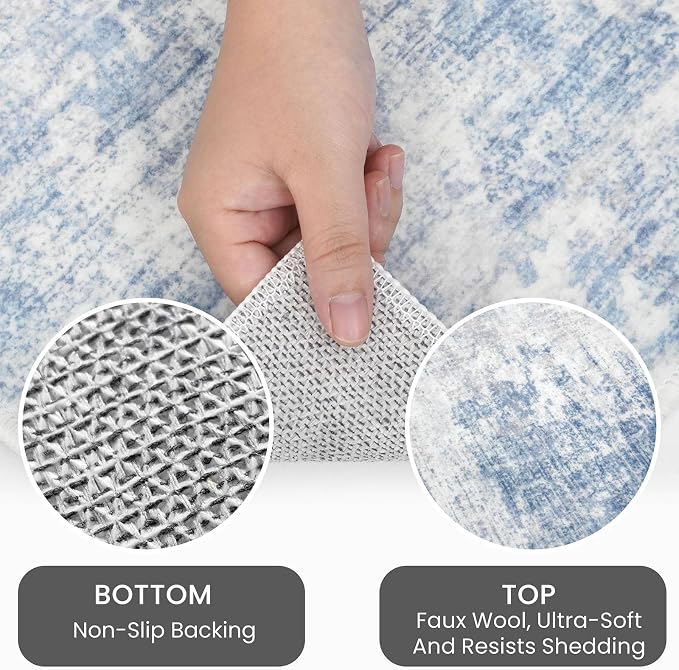 IOHOUZE Abstract Area Rug 3x4 Ft Washable Rugs - Image 4