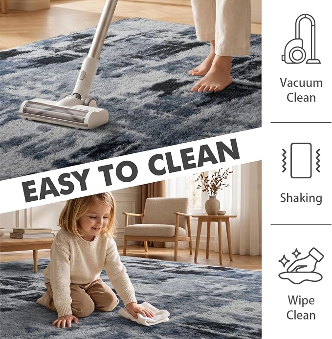 9x12 Ft Extra Large Shag Rugs for Living Room, Ultra Soft Fluffy Furry Area - Image 7