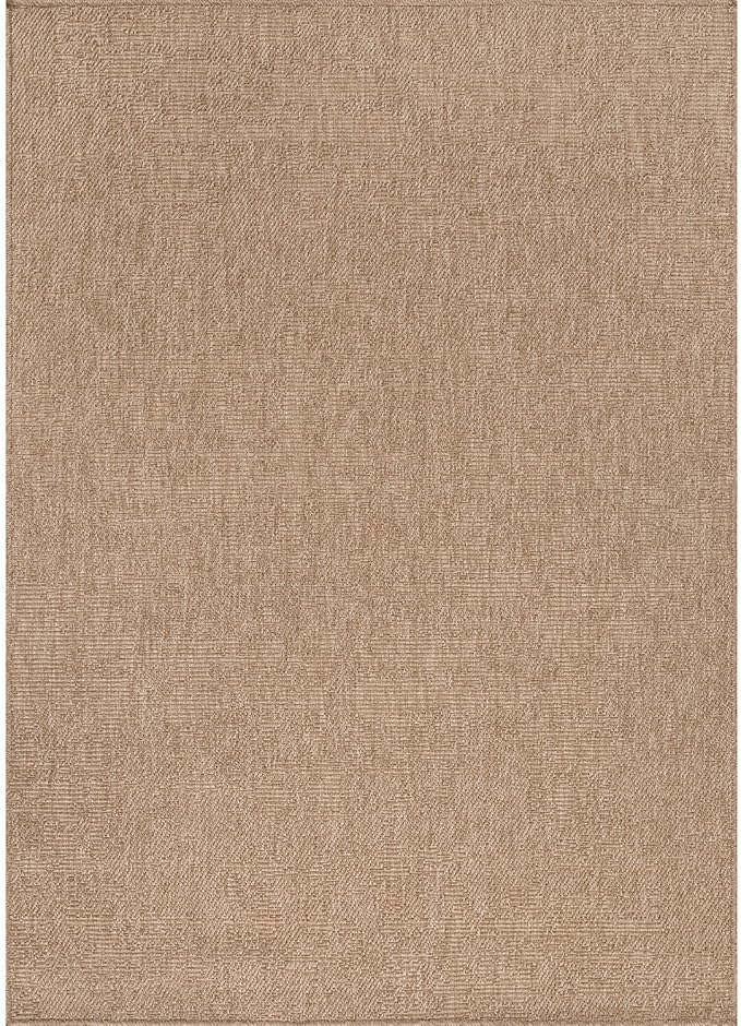 CAMILSON Easy Jute Rug 4x6, Indoor Outdoor Natural Color Fiber Area Rugs - Image 2